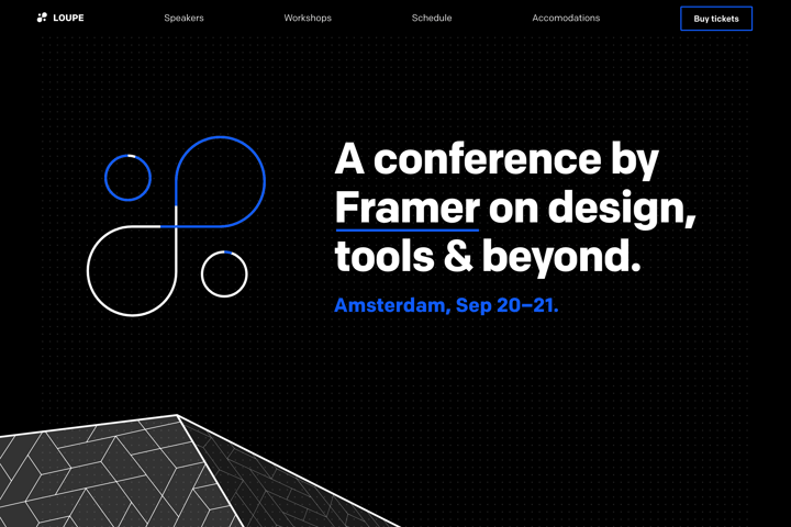 Framer Loupe website preview